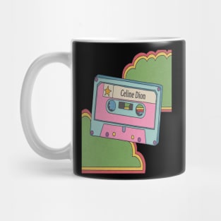 vintage cassette tape Celine Dion Mug